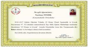Nazlınur FINDIK- 23 Nisan Yarışma